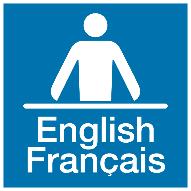 English · Français — bilingual service